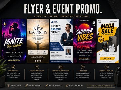 Flyer and event promo samples