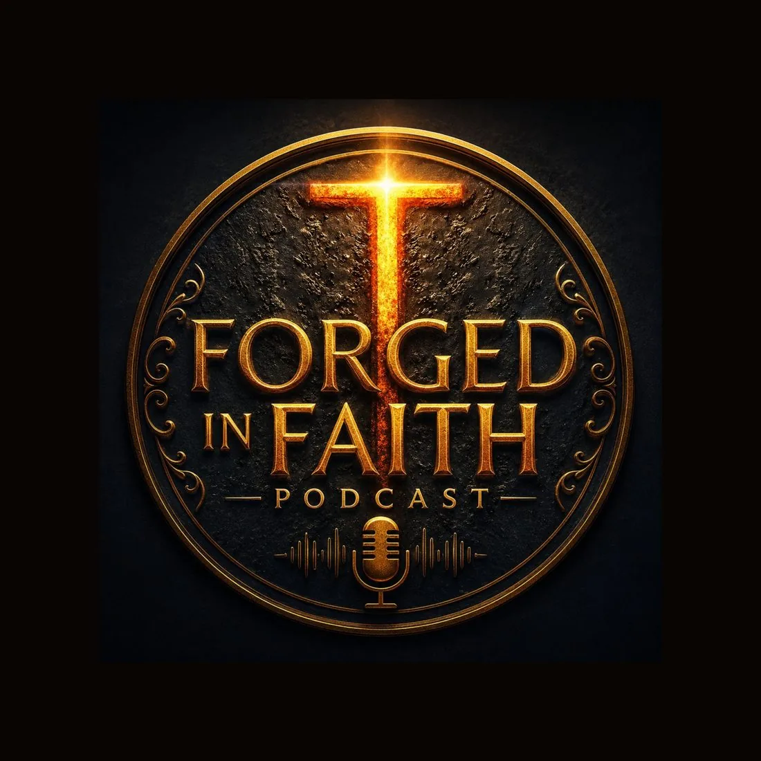 Forged in Faith podcast logo