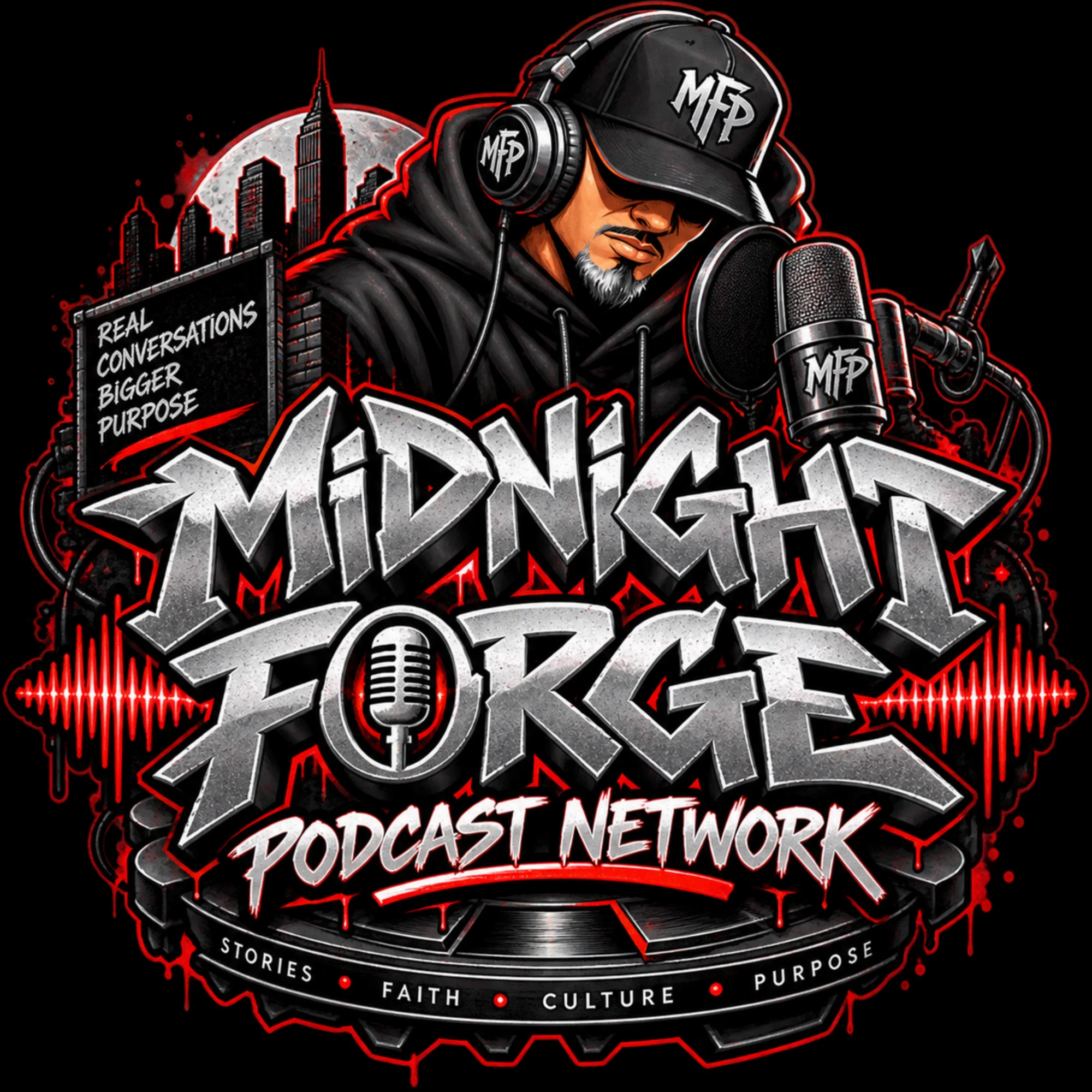 Midnight Forge Podcast Network logo