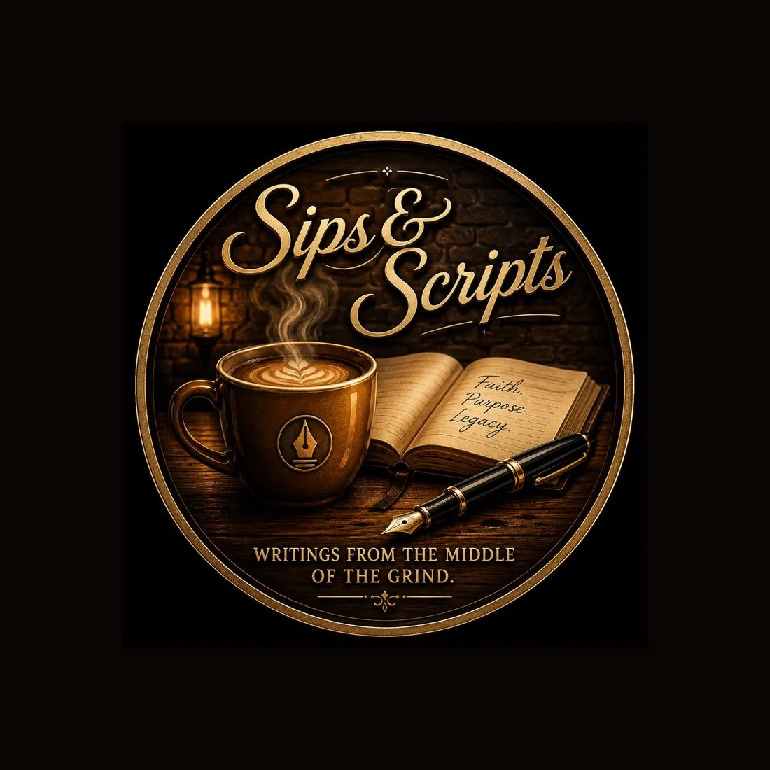 Sips and Scripts logo